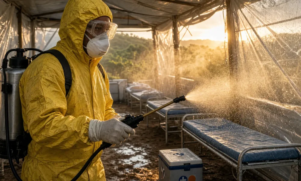 Bundibugyo Ebola outbreak DRC treatment center workers