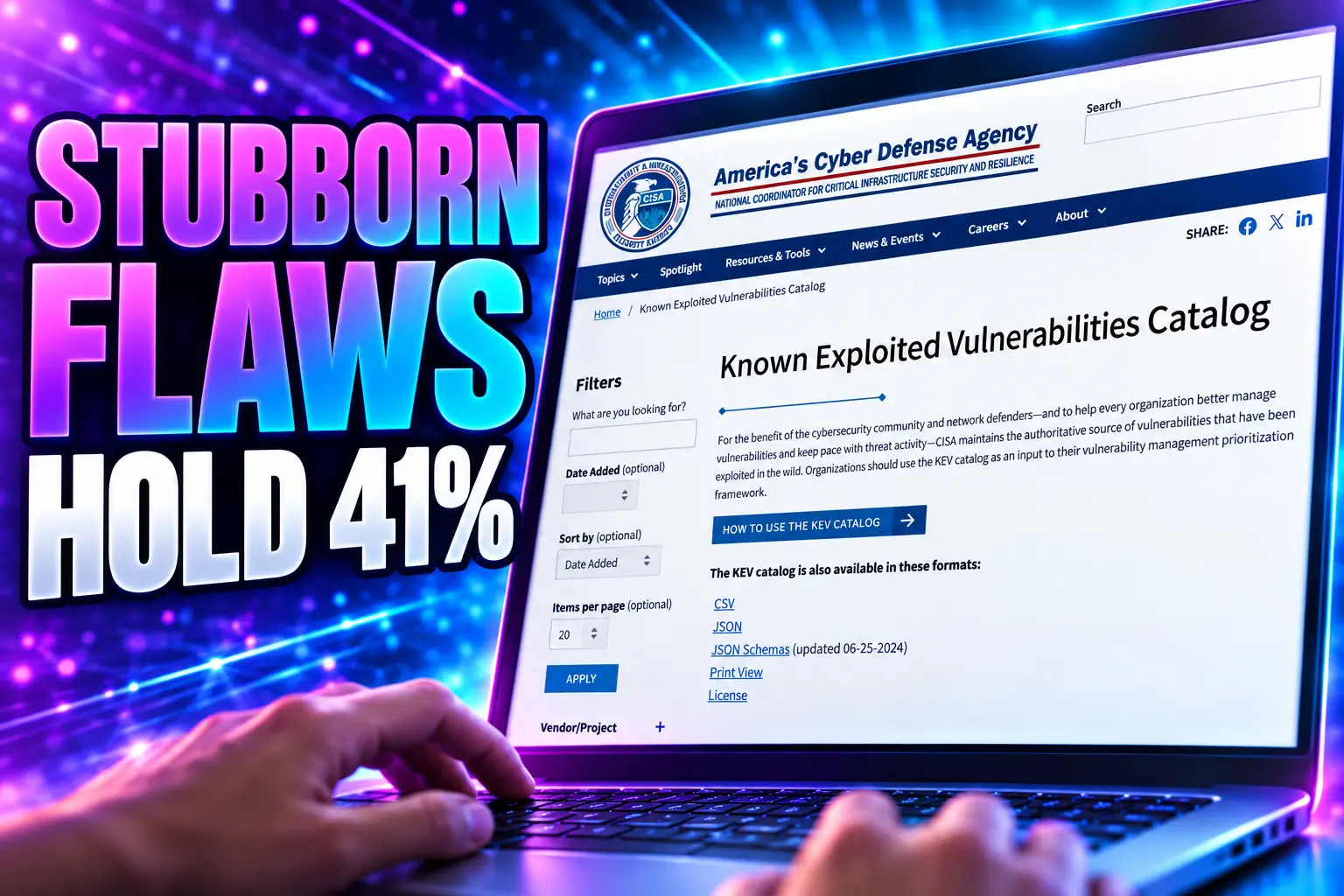 CISA KEV catalog 41 percent stubborn 2007 bugs