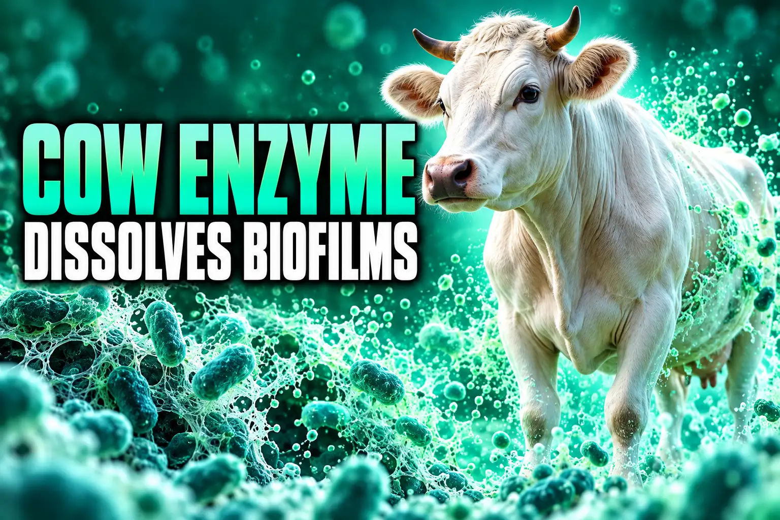 cow rumen enzyme CRhAB dissolves A. baumannii biofilms gauze