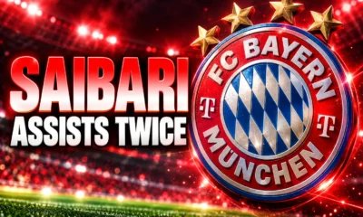 Saibari two assists Bayern 5-1 opener