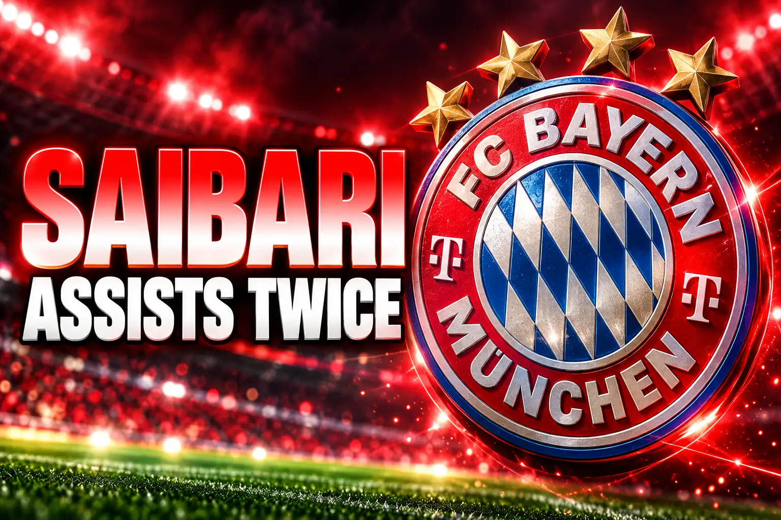 Saibari two assists Bayern 5-1 opener