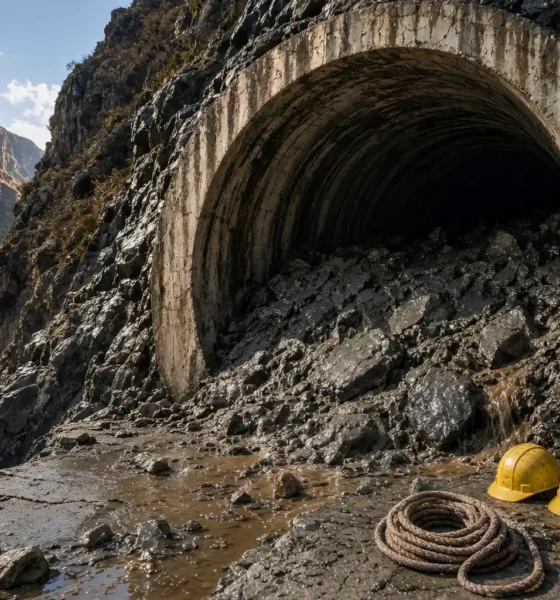 Nepal Himalayan glacier flood hydropower tunnel rescue