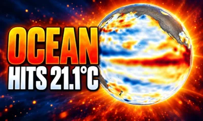 ocean hits 21.1C extra-polar heat record August