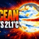ocean hits 21.1C extra-polar heat record August