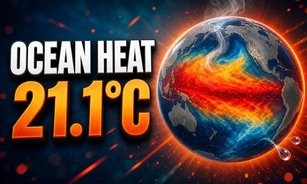 extra-polar ocean 21.1°C Copernicus ERA5 August record