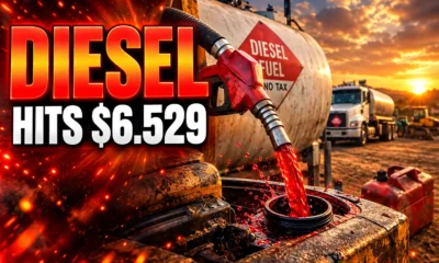 record US diesel price red dye harvest waivers