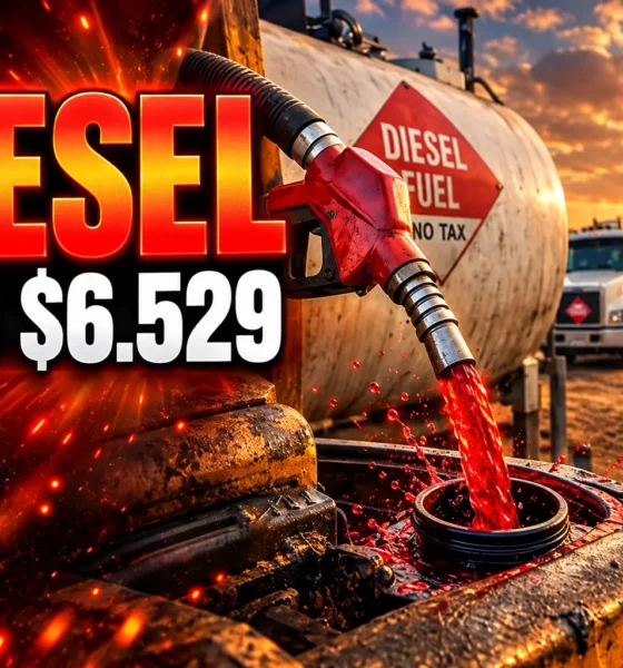 record US diesel price red dye harvest waivers