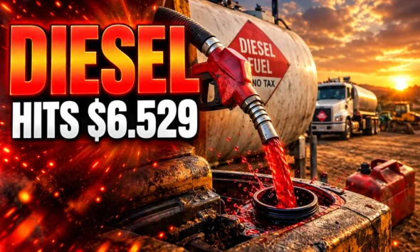 record US diesel price red dye harvest waivers