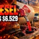 record US diesel price red dye harvest waivers