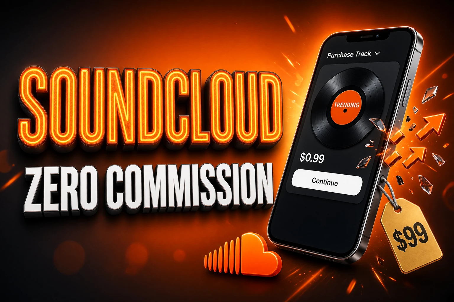 SoundCloud Artist Pro zero commission track sales beta