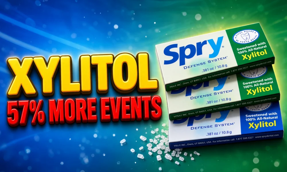 xylitol blood levels 57 percent heart attack stroke risk