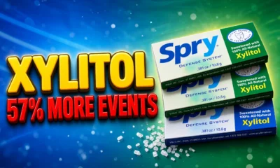 xylitol blood levels 57 percent heart attack stroke risk