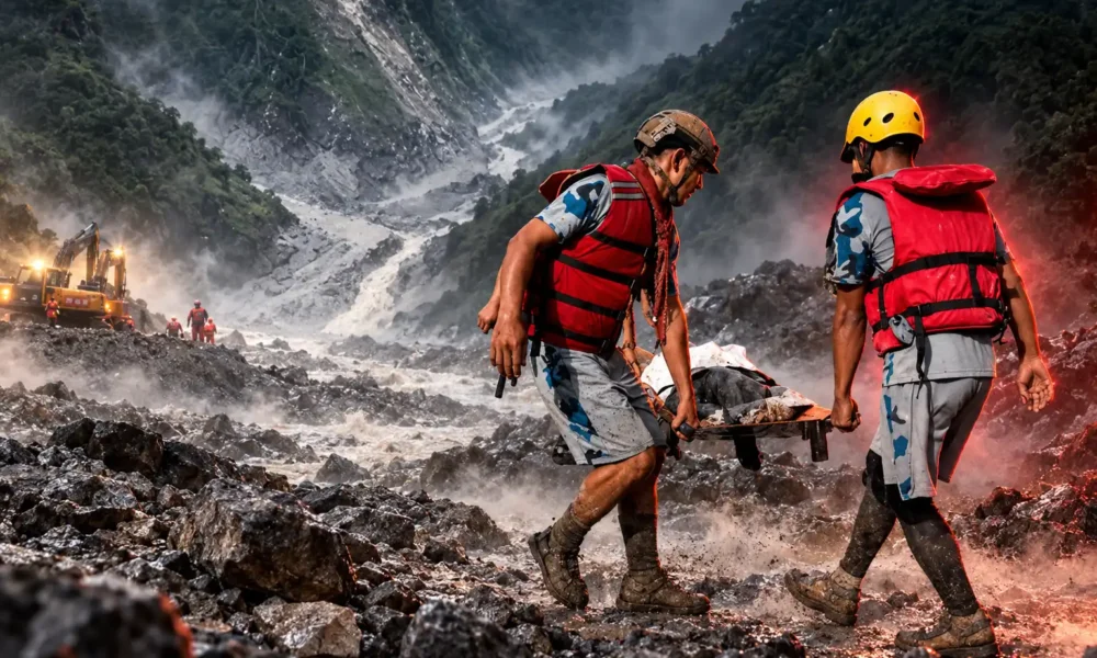 Langtang Lirung glacier collapse buries Trishuli workers