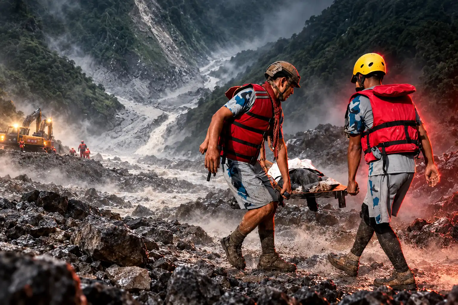 Langtang glacier collapse buries 1050 Nepal hydropower