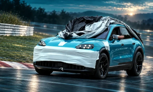 Porsche Cayenne Turbo GT Electric spy test