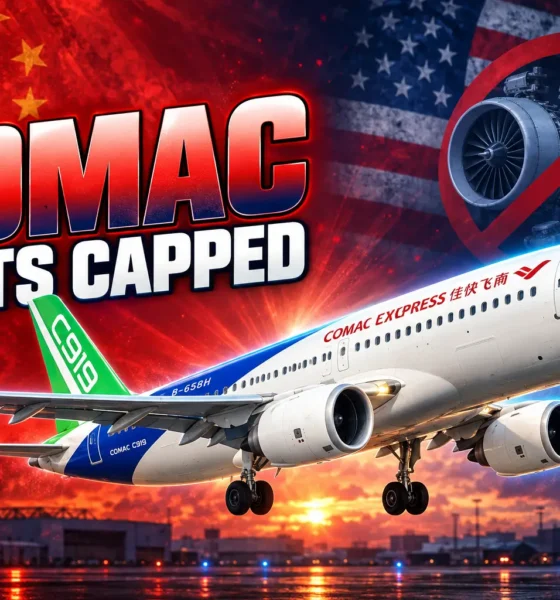 US caps COMAC C919 jet parts licenses stockpile
