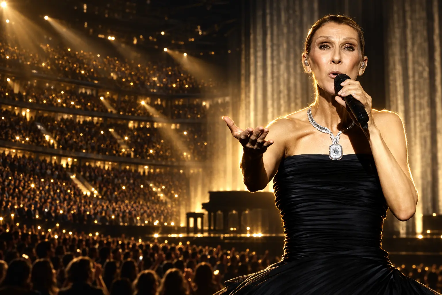 Celine Dion fall Paris show continues