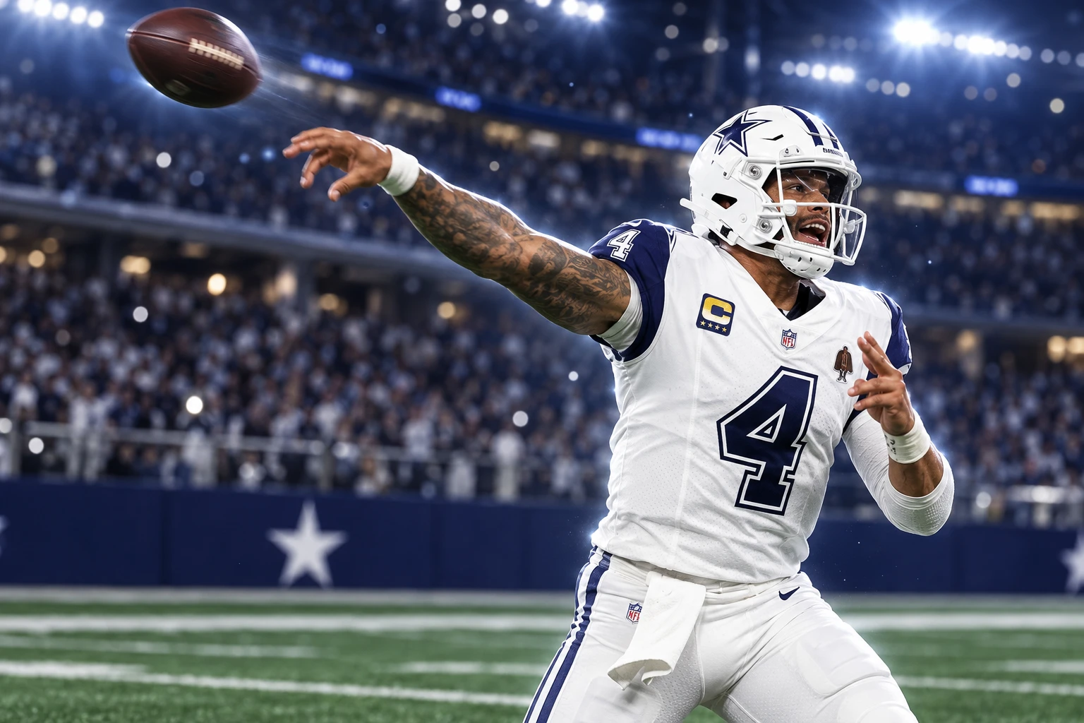 Dak Prescott 249th touchdown pass passes Romo