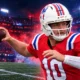 Drake Maye five touchdowns Patriots beat Raiders