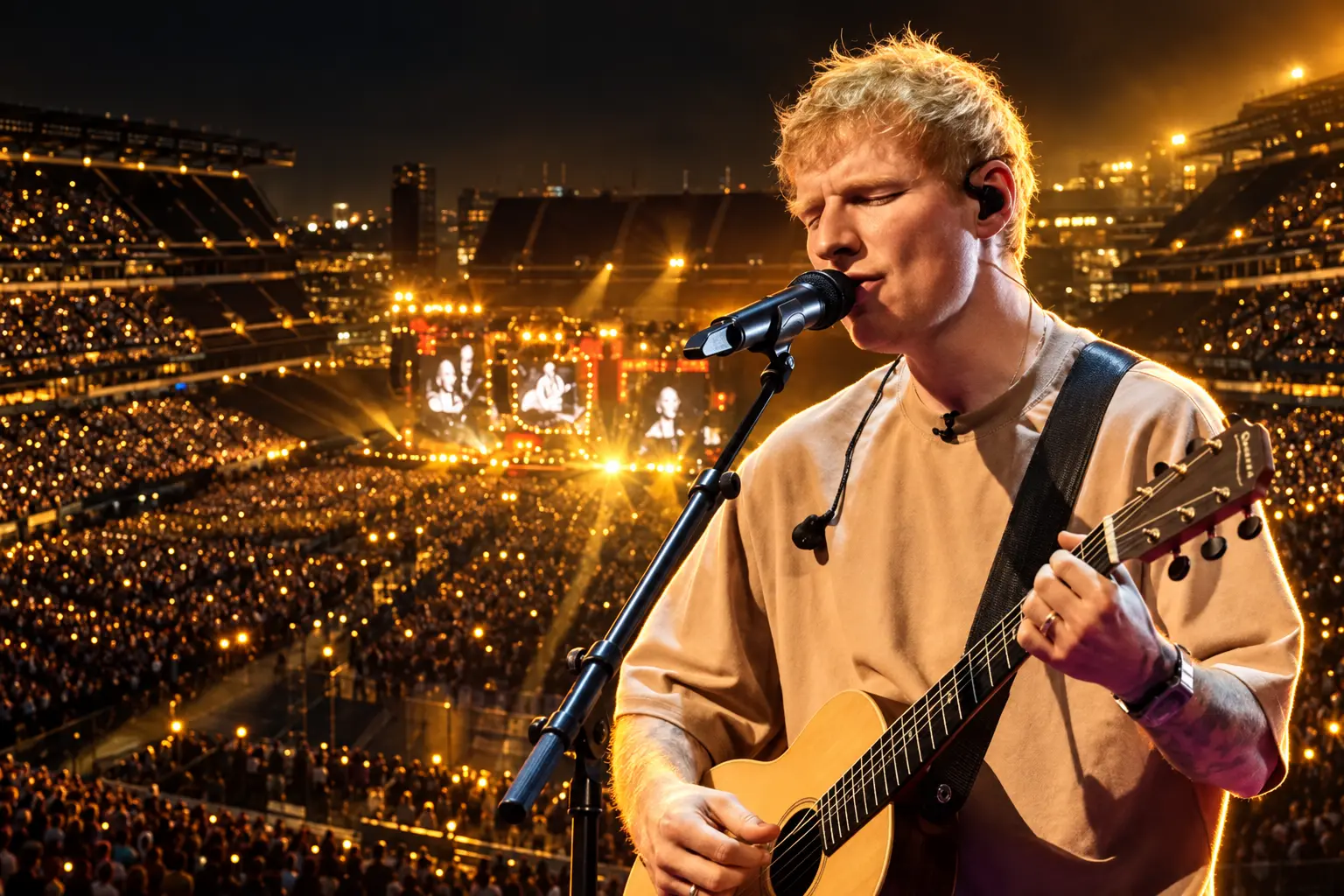 Ed Sheeran apologizes at Lincoln Financial Field
