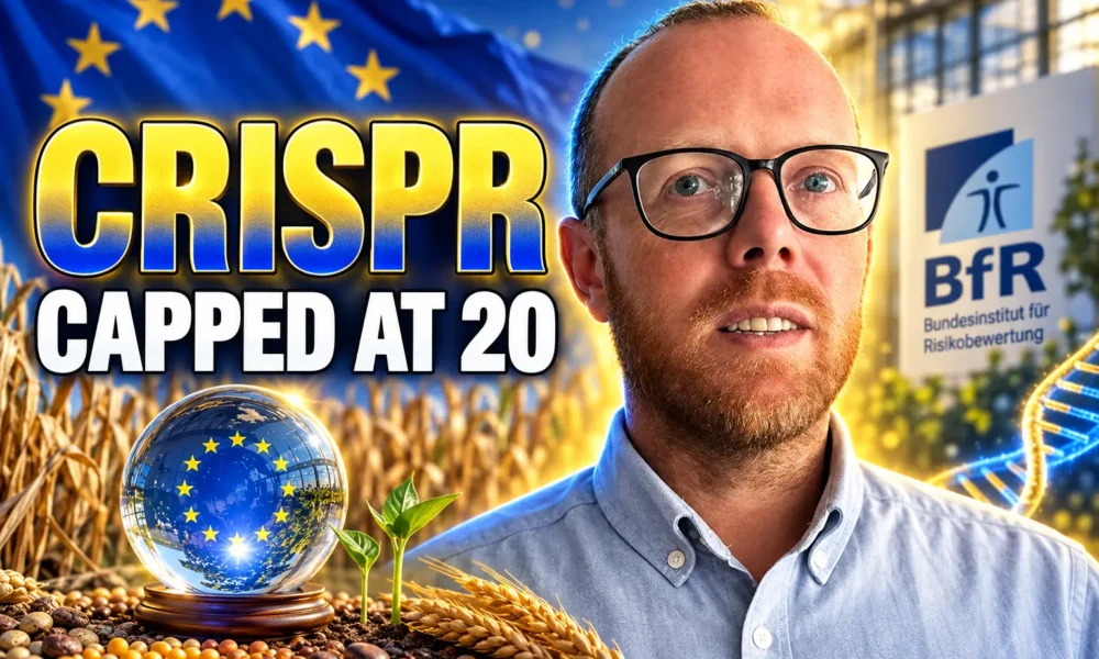 EU NGT-1 gene-edited crops 20 edit cap