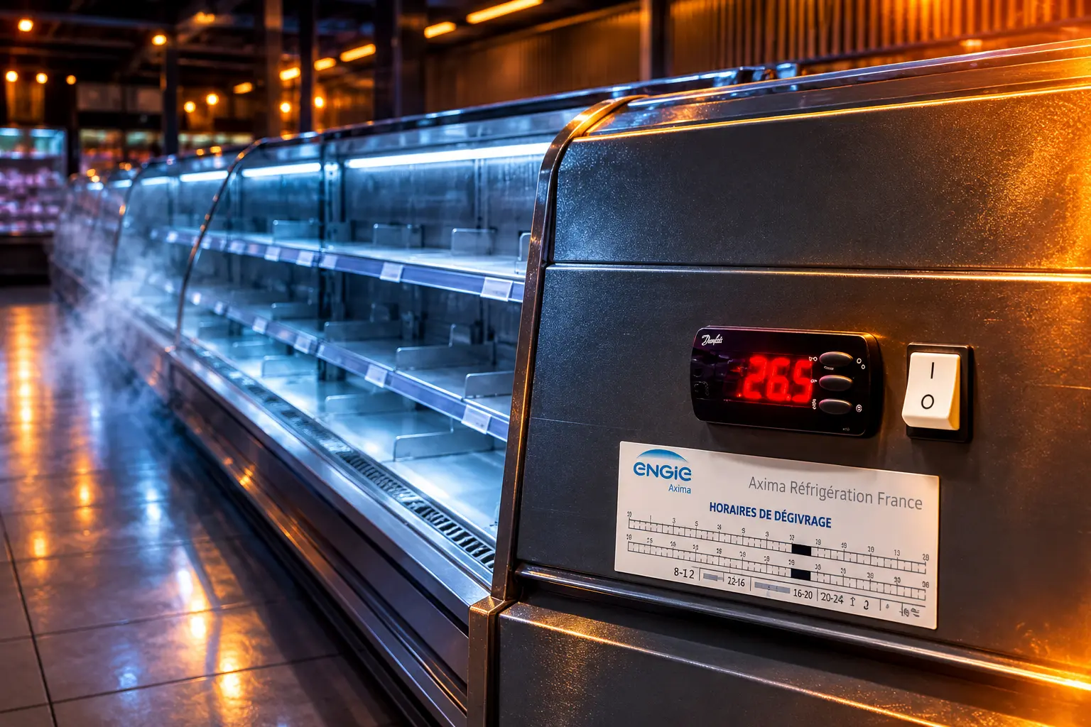 French supermarket fridge cyberattack 50C 700 stores