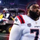 Mike Onwenu broken ankle carted off Patriots