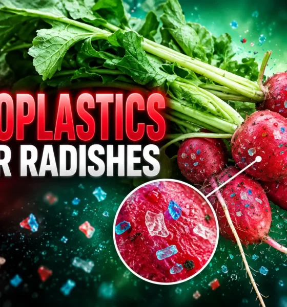 nanoplastics inside radishes Plymouth vegetable uptake study