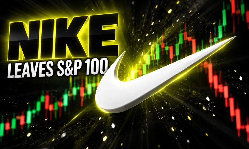 Nike S&P 100 removal September 2026 rebalance