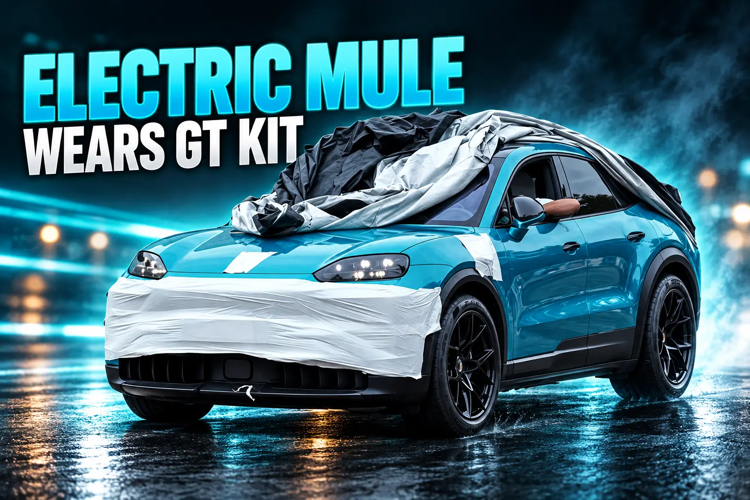 Porsche Cayenne Turbo GT Electric mule spotted