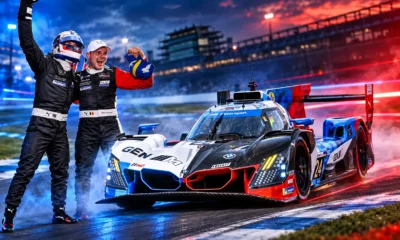 Sheldon van der Linde late Indy pass BMW win