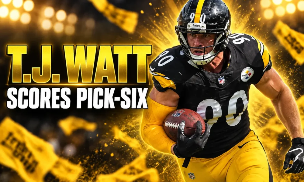 T.J. Watt pick six Steelers Falcons Week 1
